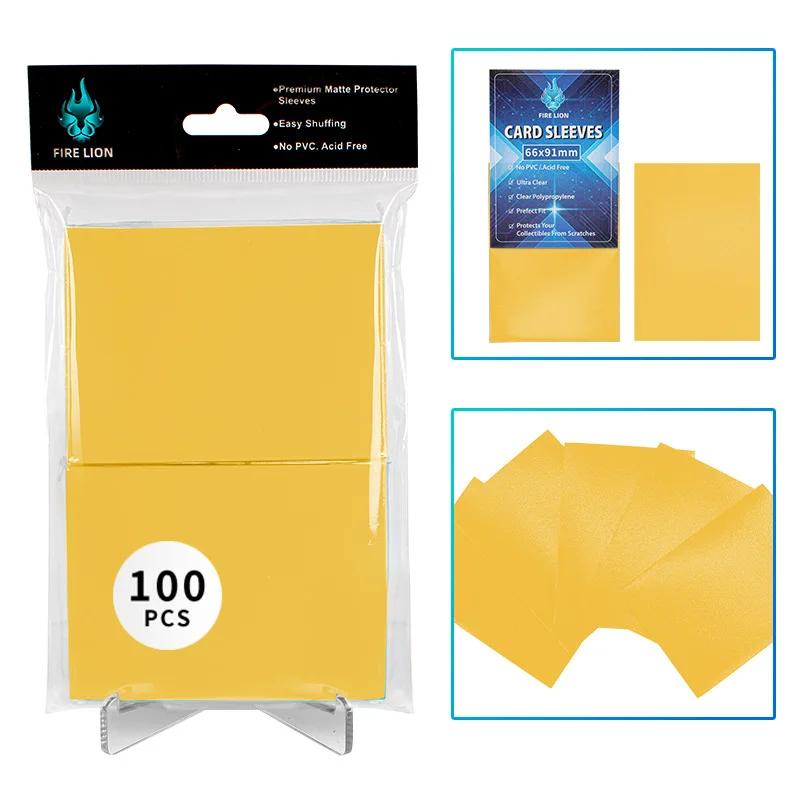 100/300Pcs Card Covers 66x91mm Matte Standard Size Frosted Card Sleeves Protector for Tarot Shield Board Games PKM TCG Trading 100PCS жовтий
100/300Pcs Card Covers 66x91mm Matte Standard Size Frosted Card Sleeves Protector for Tarot Shield Board Games PKM TCG Trading 100PCS жовтий