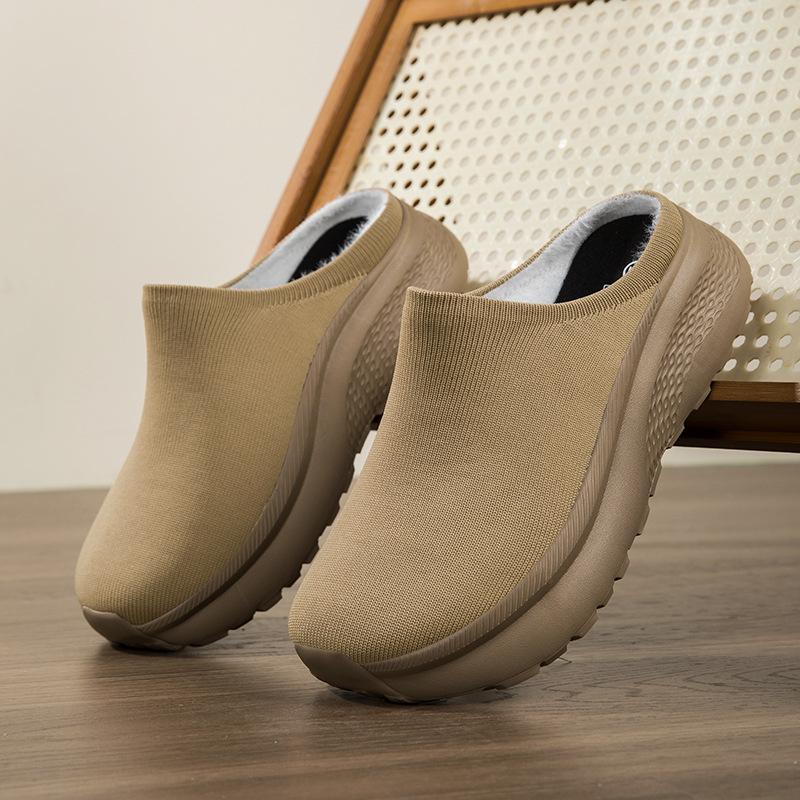 Half drag large size cotton shoes bag head outdoor casual platform slippers couple velvet slippers fly knitting 46 хакі
Half drag large size cotton shoes bag head outdoor casual platform slippers couple velvet slippers fly knitting 46 хакі