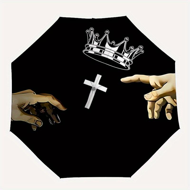 1pc Cross Crown Automatic Open/close Folding Umbrella, Compact Portable Travel Umbrella,Durable Construction yy250814188
1pc Cross Crown Automatic Open/close Folding Umbrella, Compact Portable Travel Umbrella,Durable Construction yy250814188