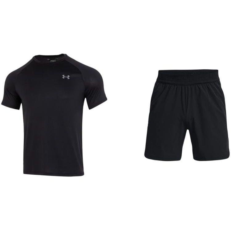 Under Armour Однотонный тренировочный удобный повседневный спортивный костюм мужской костюм черный 1326413-001+1376782-001 2XL
Under Armour Однотонный тренировочный удобный повседневный спортивный костюм мужской костюм черный 1326413-001+1376782-001 2XL