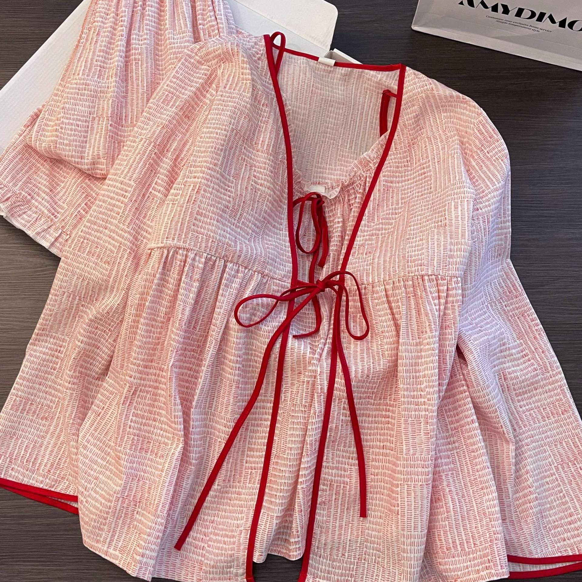 Sweet and cute princess style pure cotton pajamas women s spring new loose suspenders can be worn outside loungewear three-piece trendy M
Sweet and cute princess style pure cotton pajamas women s spring new loose suspenders can be worn outside loungewear three-piece trendy M