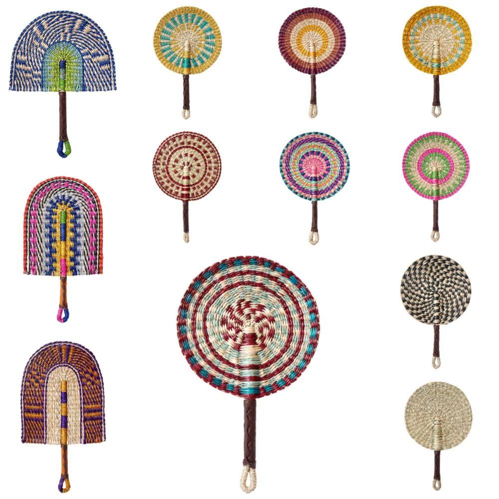 Vintage Seagrass Woven Fan Colorful Striped Patterns Cattail Fan Home Decoration Style L
Vintage Seagrass Woven Fan Colorful Striped Patterns Cattail Fan Home Decoration Style L
