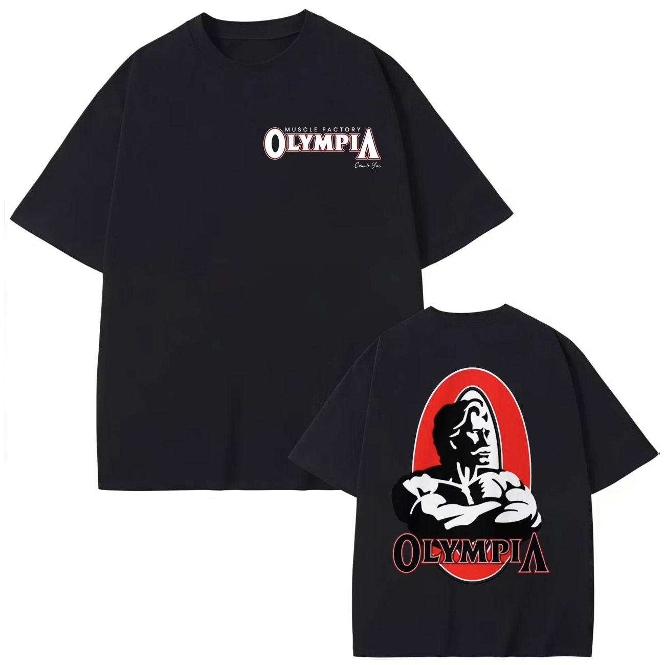 Mr Olympia Fitness Gym Graphic T Shirts High Street Fashion Trend Short Sleeve Tshirts Men Women Casual Loose Cotton Tshirt 4XL
Mr Olympia Fitness Gym Graphic T Shirts High Street Fashion Trend Short Sleeve Tshirts Men Women Casual Loose Cotton Tshirt 4XL