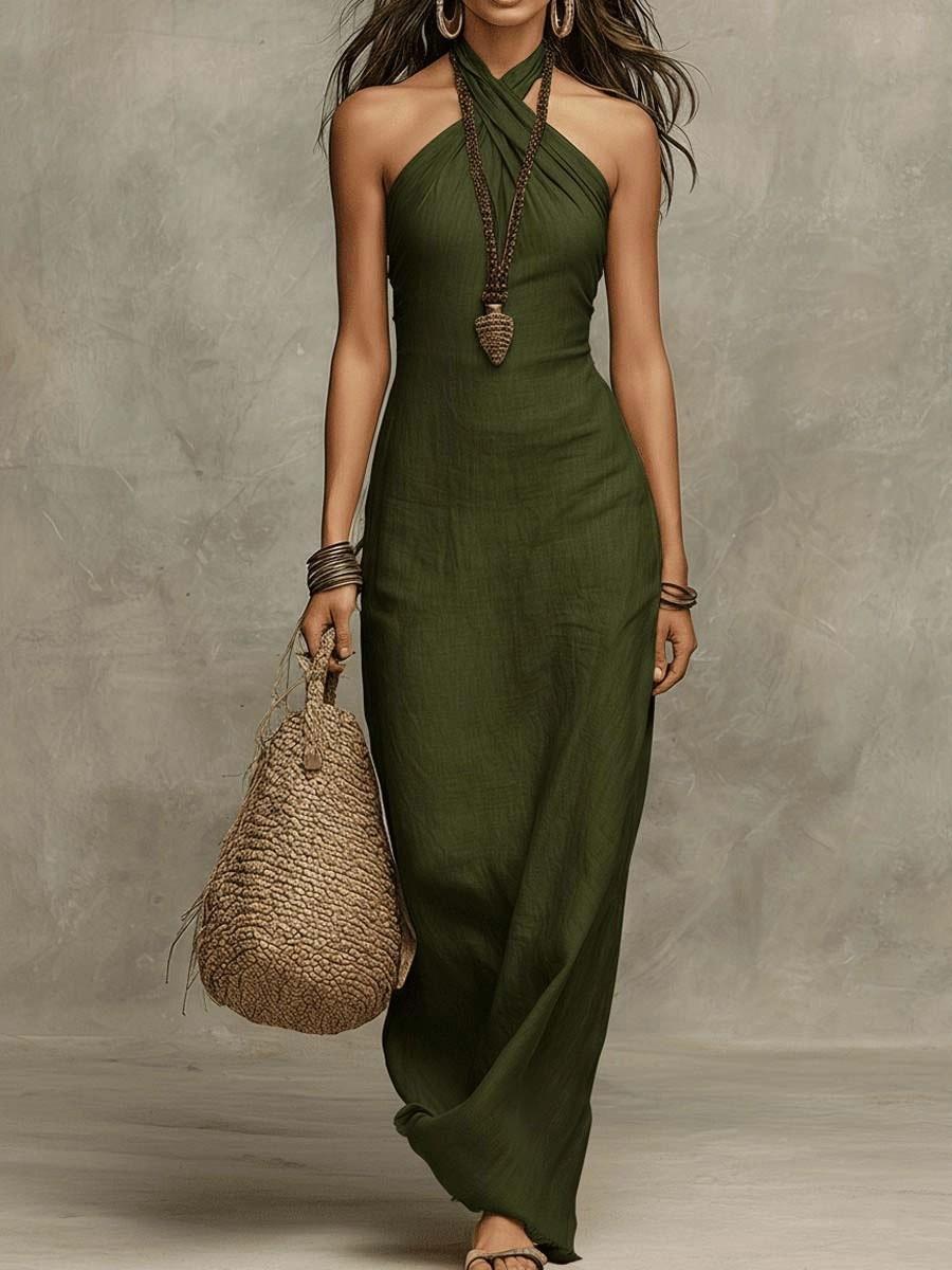 New Women s Slim Fit Chic Elegant Sleeveless Halter Neck Dress XXL зелений
New Women s Slim Fit Chic Elegant Sleeveless Halter Neck Dress XXL зелений
