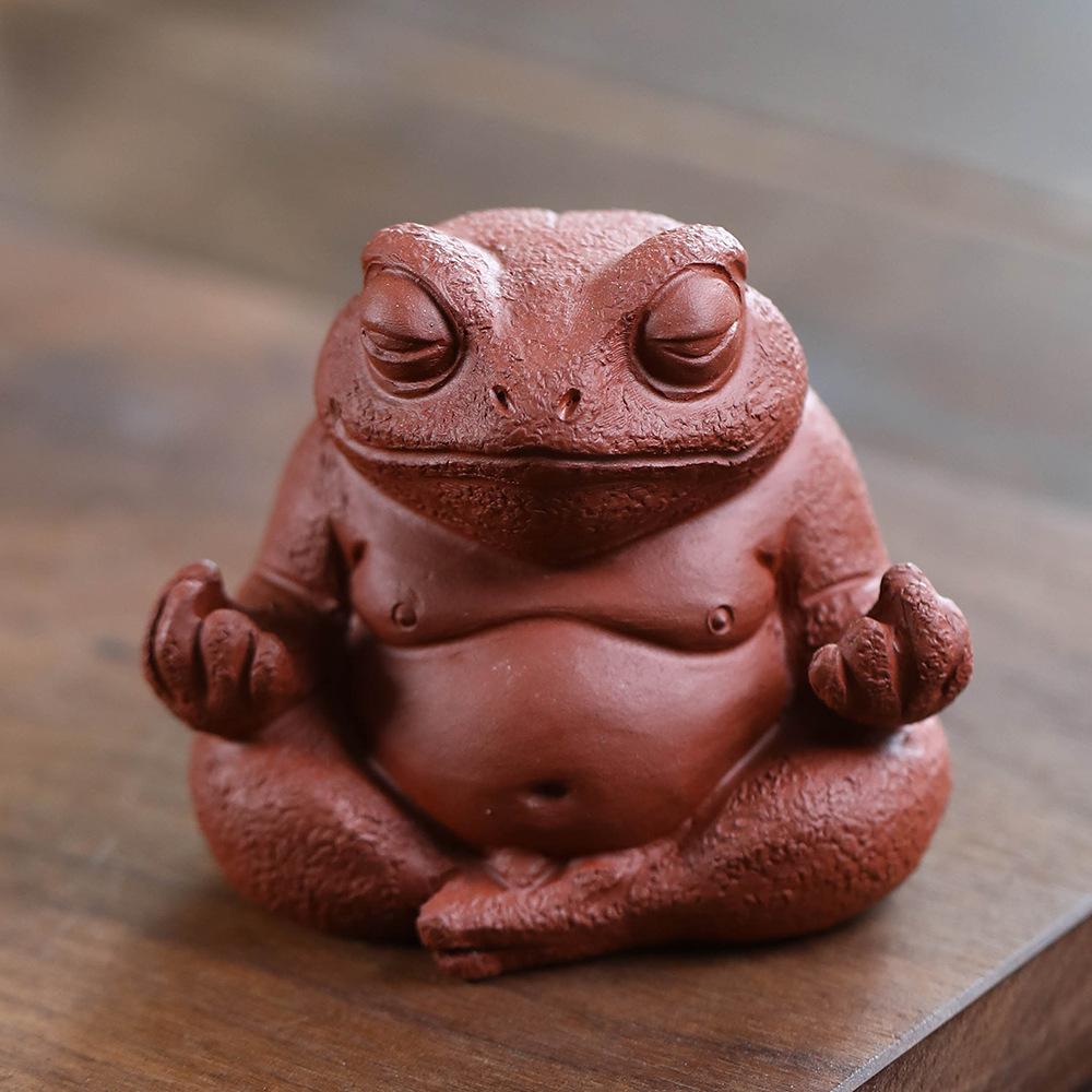 Purple Sand Tea Pet Ornament Buddhist Three-legged Golden Toad Sculpture Accessories Tea Set Can Be Raised
Purple Sand Tea Pet Ornament Buddhist Three-legged Golden Toad Sculpture Accessories Tea Set Can Be Raised