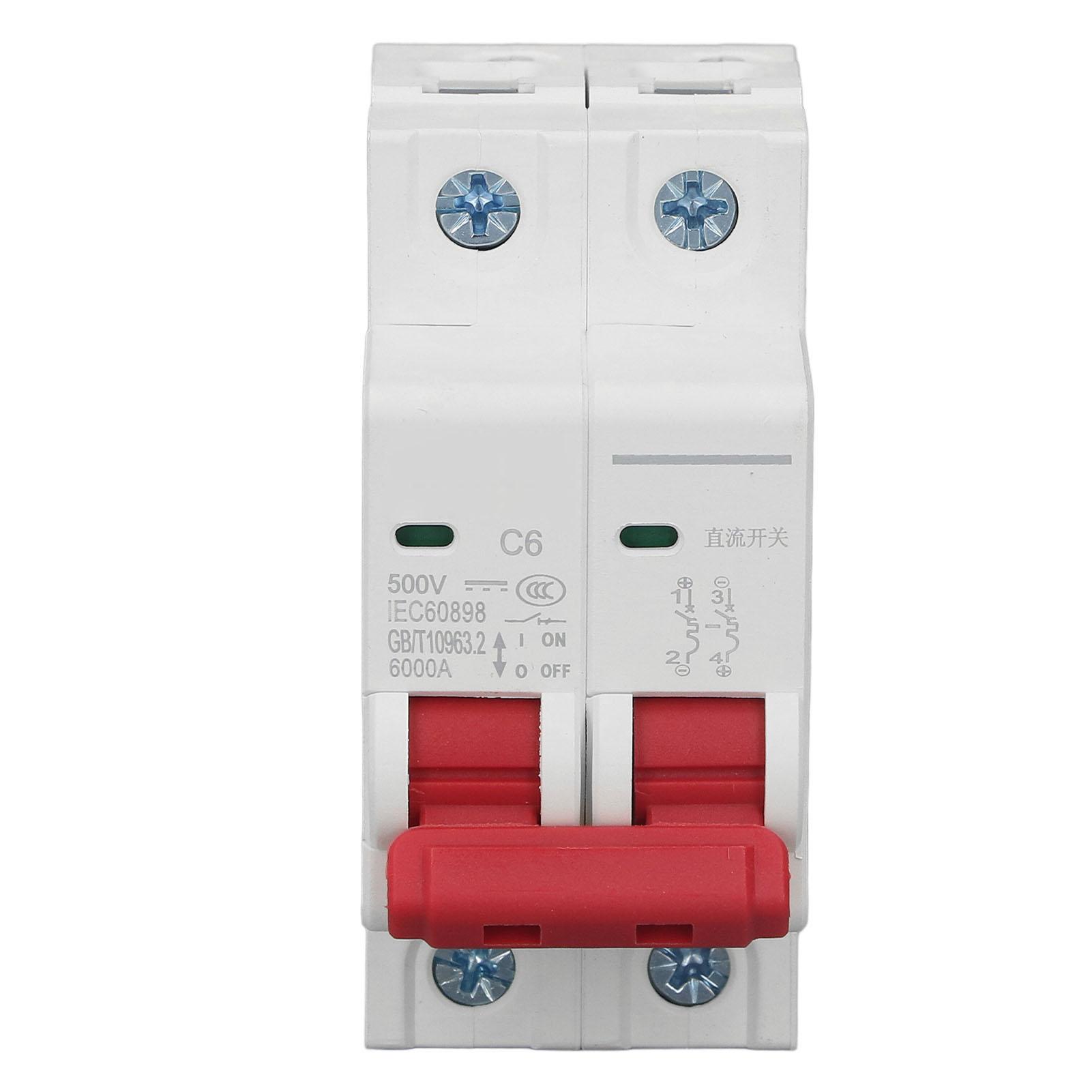 2P Miniature Circuit Breaker 6000A Breaking Capacity Small DC Circuit Breaker for Solar PV System
2P Miniature Circuit Breaker 6000A Breaking Capacity Small DC Circuit Breaker for Solar PV System