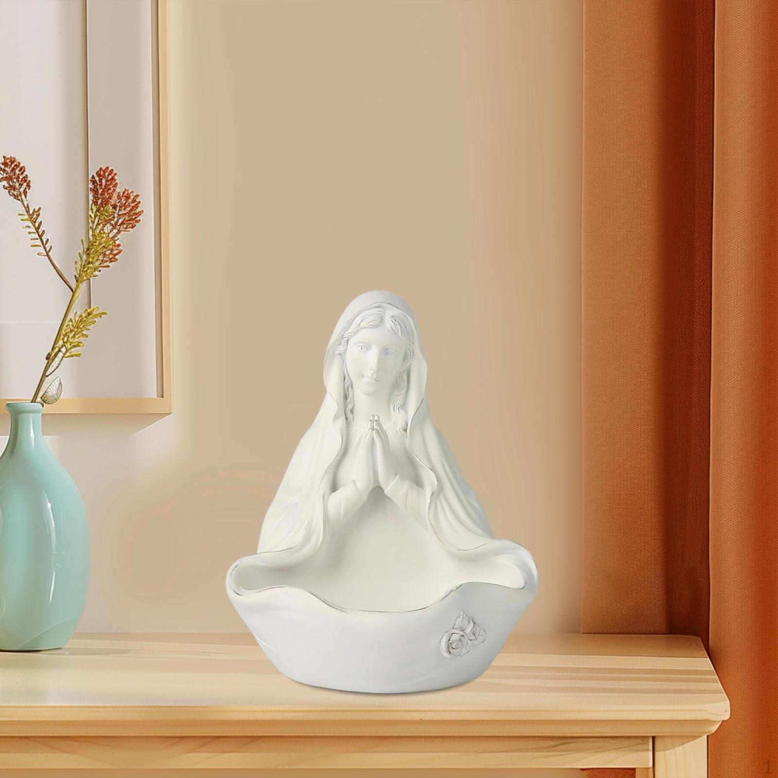 Чаша для ключей со статуей Девы Марии, декоративный поднос для украшений, подарочная смола для прихожей, офиса
Чаша для ключей со статуей Девы Марии, декоративный поднос для украшений, подарочная смола для прихожей, офиса