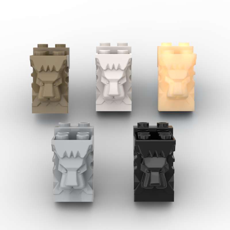 MY OWN CREATION 10PCS 30274 Lion Head 2x3x3 Including Cutout Building Blocks Collection Street View Castle Wall Tile Toy Ideal For Children Kid
MY OWN CREATION 10PCS 30274 Lion Head 2x3x3 Including Cutout Building Blocks Collection Street View Castle Wall Tile Toy Ideal For Children Kid
