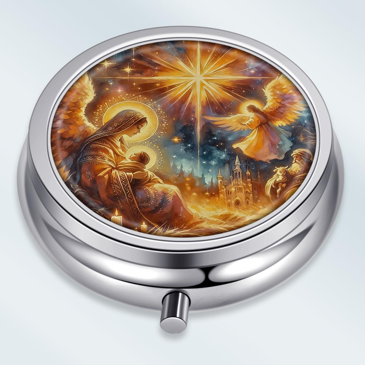 Portable Pill Box with 3 Compartments, Mini Metal Medicine Organizer Case, Cute Printed Pill Container for Vitamins, Pills, Jewelry, Travel, Daily Use разноцветный
Portable Pill Box with 3 Compartments, Mini Metal Medicine Organizer Case, Cute Printed Pill Container for Vitamins, Pills, Jewelry, Travel, Daily Use разноцветный