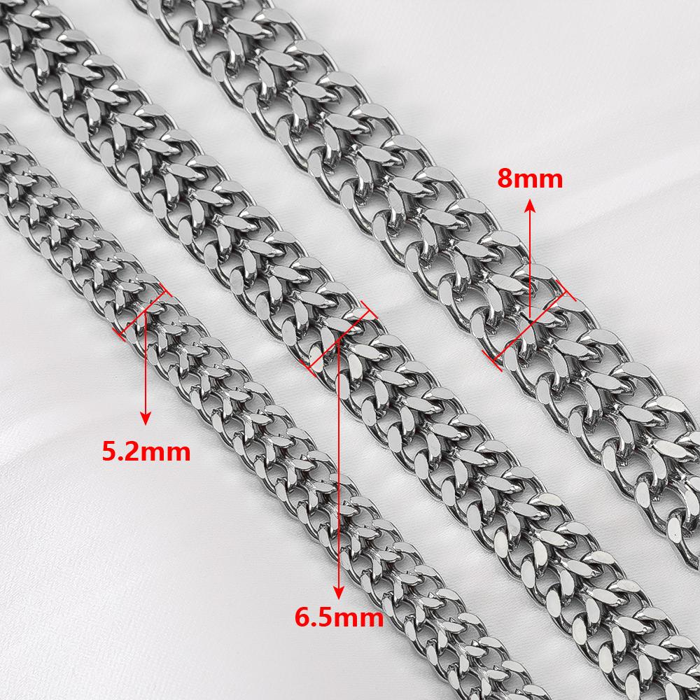 1Meter Two-chain Stainless Steel Cuban Flat Chains for Jewelry Findings Necklace Bracelet Making Supplies DIY Chain Accessories 5.5mm 0.5meter
1Meter Two-chain Stainless Steel Cuban Flat Chains for Jewelry Findings Necklace Bracelet Making Supplies DIY Chain Accessories 5.5mm 0.5meter