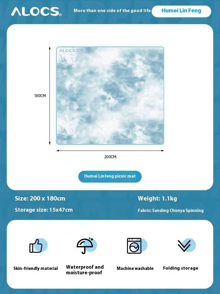 ALOCS Водонепроницаемый коврик для кемпинга, можно стирать в стиральной машине, не выцветает и не деформируется, приятный для кожи материал, легкий для хранения 150mm*470mm синий
ALOCS Водонепроницаемый коврик для кемпинга, можно стирать в стиральной машине, не выцветает и не деформируется, приятный для кожи материал, легкий для хранения 150mm*470mm синий
