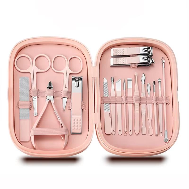 Stainless steel nail clipper set of 18 pieces, nail pliers nail care tools, high-end nail trimming set household gift for ladies розовый
Stainless steel nail clipper set of 18 pieces, nail pliers nail care tools, high-end nail trimming set household gift for ladies розовый