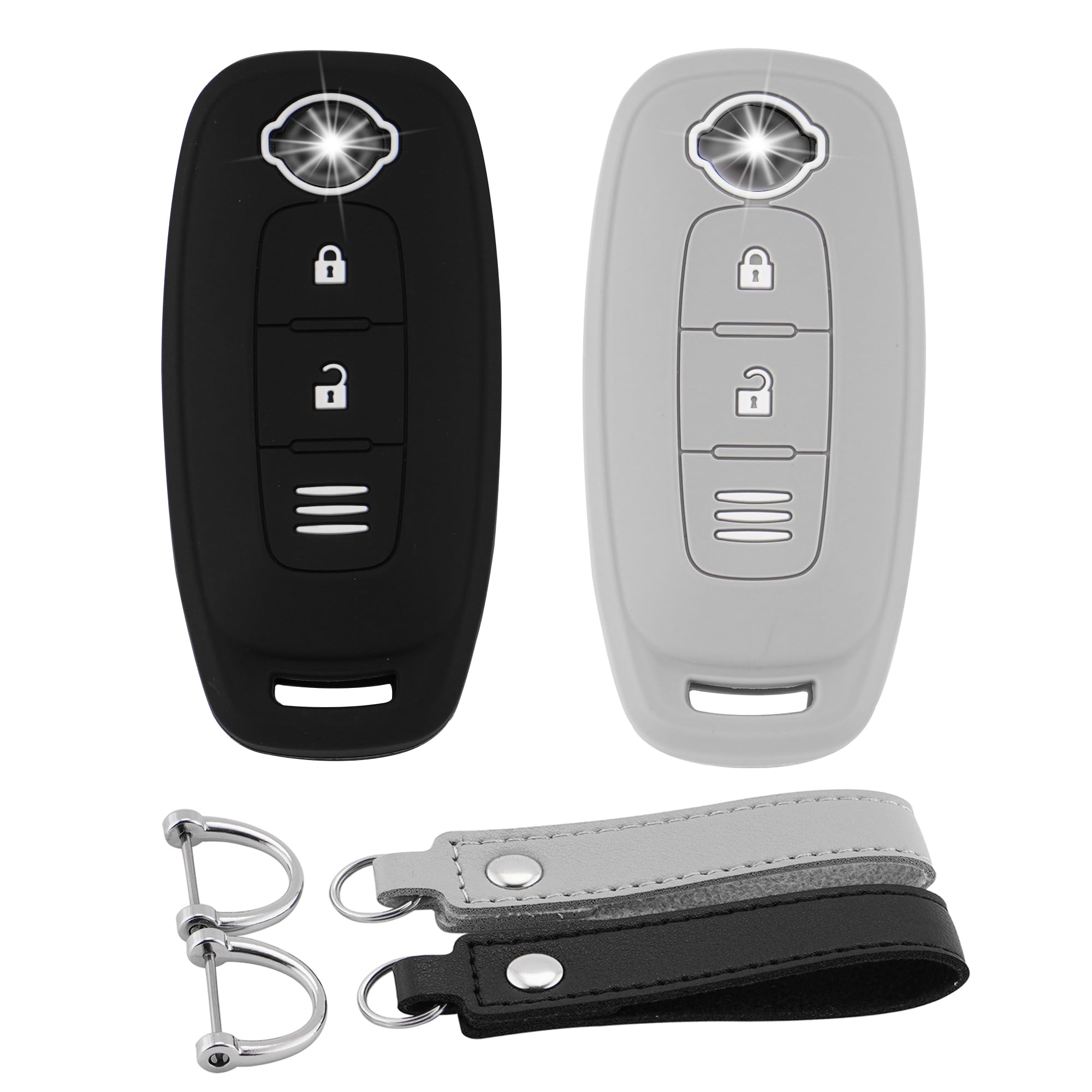 Совместимый с Koaudb Автомобильный ключ Smart Key Nissan, Совместимый с Новым Мягким Чехлом на 2 ключа, 3 кнопки, Крышка, X-Trail, Sakura, Aria и т.д., Силикон,
Совместимый с Koaudb Автомобильный ключ Smart Key Nissan, Совместимый с Новым Мягким Чехлом на 2 ключа, 3 кнопки, Крышка, X-Trail, Sakura, Aria и т.д., Силикон,