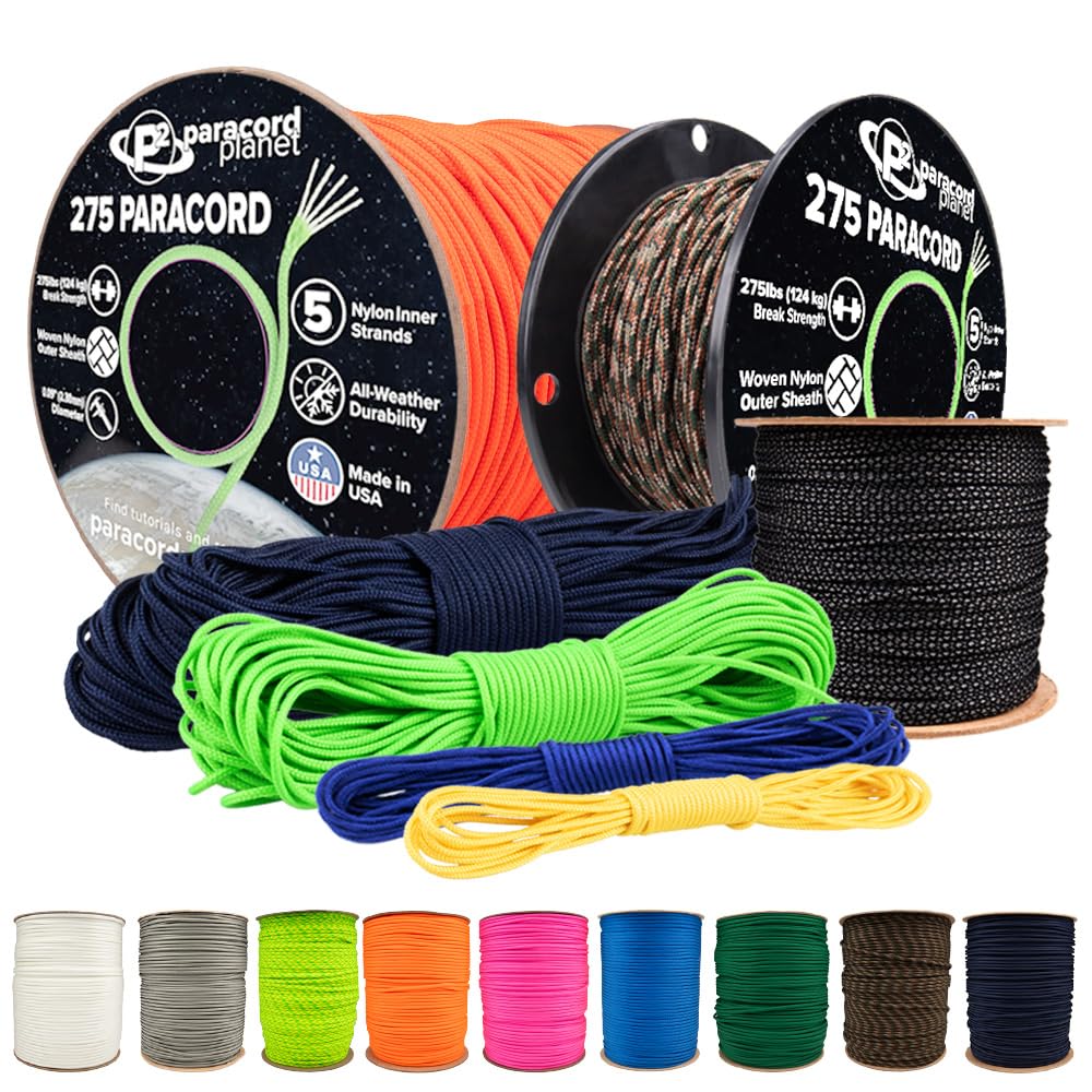 PARACORD PLANET Tactical 5 Strands Nylon Core Прочность на разрыв Paracord Веревка Диаметр Черный 124.7 кг (275 фунтов) 2.38мм (3/32 ) (Черный 30,5 см/100 футов) чёрный
PARACORD PLANET Tactical 5 Strands Nylon Core Прочность на разрыв Paracord Веревка Диаметр Черный 124.7 кг (275 фунтов) 2.38мм (3/32 ) (Черный 30,5 см/100 футов) чёрный