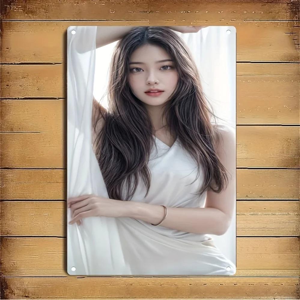 Korean Metal Wall Art, Minimalist Woman Profile Iron Plate, White Brown Home Decor Poster Gift 20x30cm(7.8x11.8inch)
Korean Metal Wall Art, Minimalist Woman Profile Iron Plate, White Brown Home Decor Poster Gift 20x30cm(7.8x11.8inch)