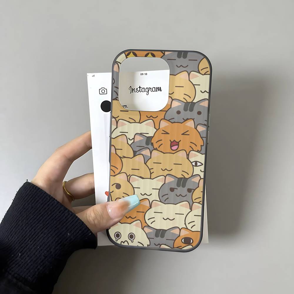 Cartoon Cute Cats Background Phone Case For IPhone 17 16 15 14 13 12 11 Pro Max Plus Corrugated Bumper Back Cover Shell iPhone 13
Cartoon Cute Cats Background Phone Case For IPhone 17 16 15 14 13 12 11 Pro Max Plus Corrugated Bumper Back Cover Shell iPhone 13