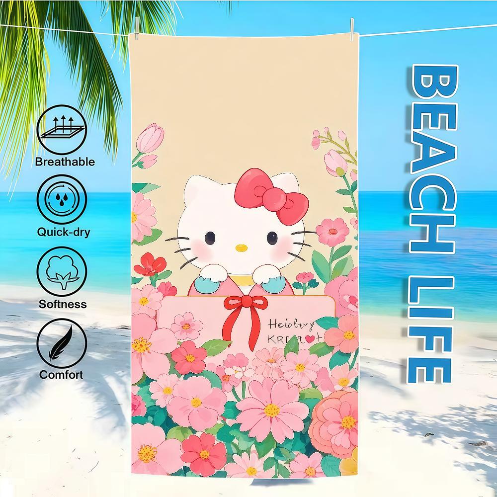 Towel Textile Bathrobe Beach Cluster H-HelloS Quick-Drying K-KittyS-ES Lightweight Flower Portable Camping Swim Pool SRO Travel W40*H60(CM)
Towel Textile Bathrobe Beach Cluster H-HelloS Quick-Drying K-KittyS-ES Lightweight Flower Portable Camping Swim Pool SRO Travel W40*H60(CM)