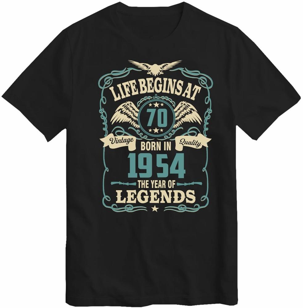 Men s 70th Birthday T-Shirt Life Begins At 70 Born In 1954 Birthday Tee Top Gift 3XL
Men s 70th Birthday T-Shirt Life Begins At 70 Born In 1954 Birthday Tee Top Gift 3XL