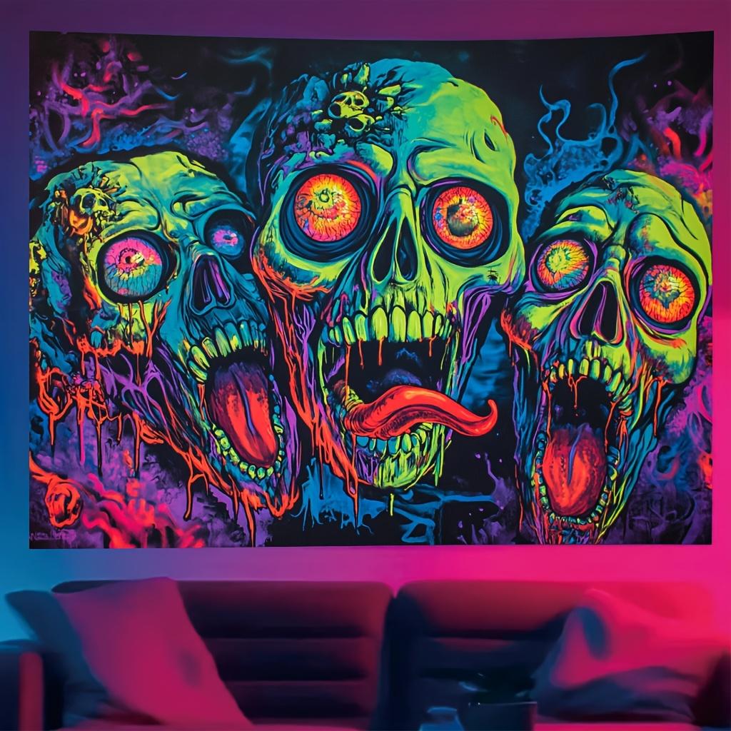 VIKAMA Triple Skull Tapestry with Gradient Eyeball Design Dark-Themed Bedroom Music Festival Haunted Room Decor 40X60CM(1.3X2FT
VIKAMA Triple Skull Tapestry with Gradient Eyeball Design Dark-Themed Bedroom Music Festival Haunted Room Decor 40X60CM(1.3X2FT