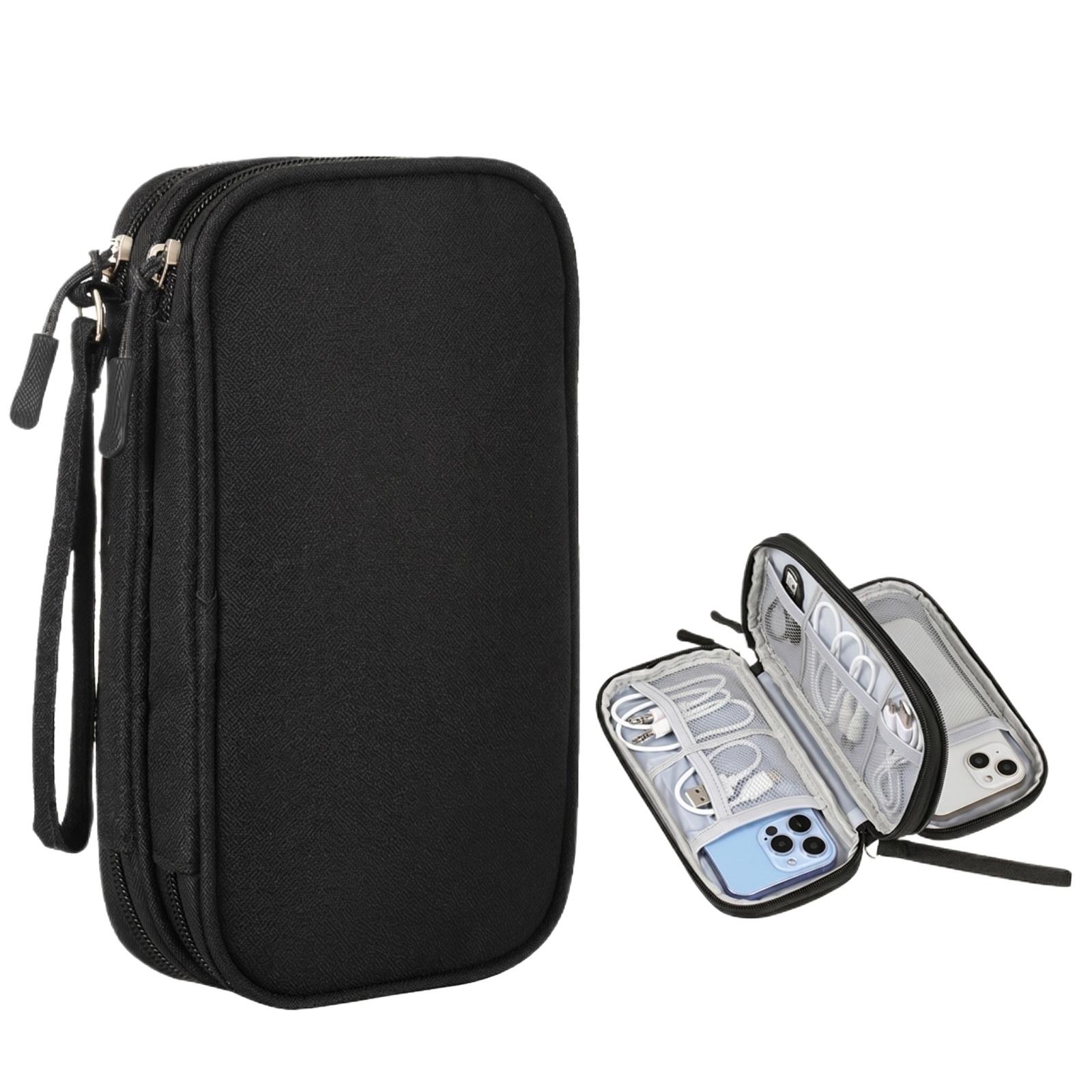 Multi-Functional Digital Accessories Organizer Case with Double Zipper Closure and Elastic Bands for Cable Storage and Small Electronics Protection one size чёрный
Multi-Functional Digital Accessories Organizer Case with Double Zipper Closure and Elastic Bands for Cable Storage and Small Electronics Protection one size чёрный