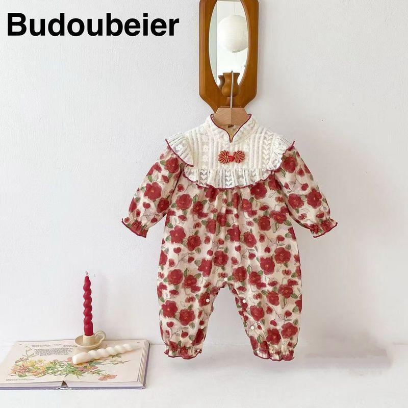 British Baby Spring and Autumn Clothing for Girls, Princess-Style Chinese-Style Full-Month Hundred-Day Outing Jumpsuit Red 59 cm
British Baby Spring and Autumn Clothing for Girls, Princess-Style Chinese-Style Full-Month Hundred-Day Outing Jumpsuit Red 59 cm