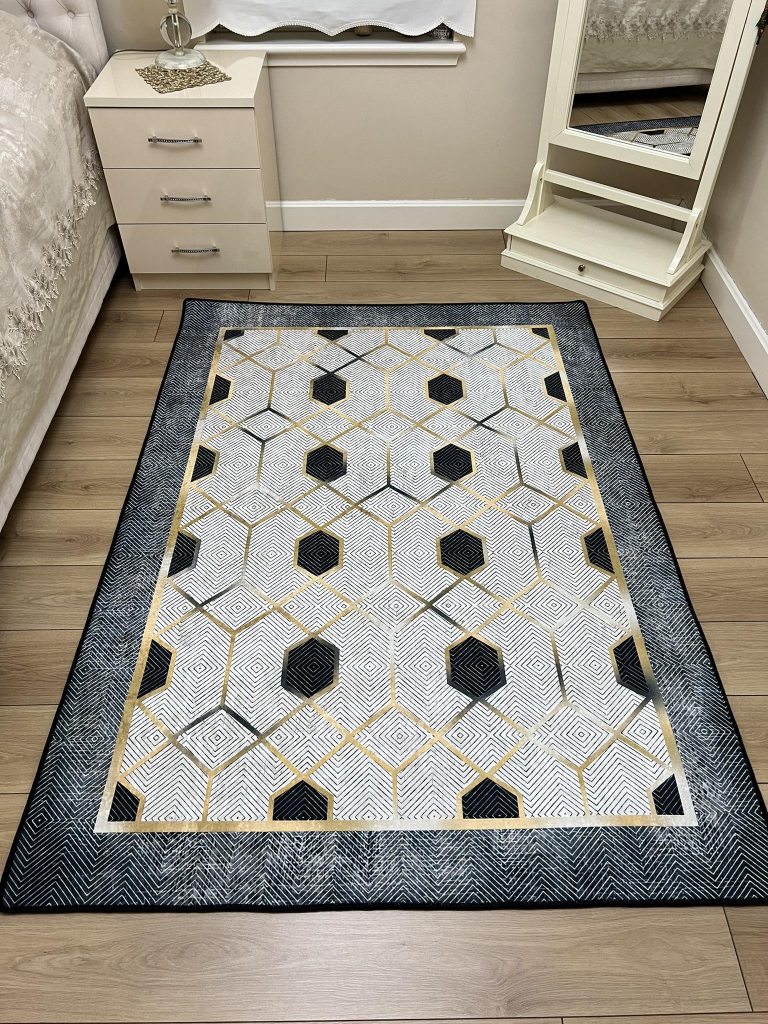 YTRHOME Home Modern RST1007 Нескользящая точечная основа с цифровой печатью нового поколения, ковер для гостиной, кухни, прихожей и напольный коврик 50 x 80 серый/чёрный
YTRHOME Home Modern RST1007 Нескользящая точечная основа с цифровой печатью нового поколения, ковер для гостиной, кухни, прихожей и напольный коврик 50 x 80 серый/чёрный