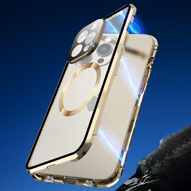 Magnetic Case for iPhone 14 Pro Compatible with MagSafe Double Sided Clear Tempered Glass Phone Cover Black
Magnetic Case for iPhone 14 Pro Compatible with MagSafe Double Sided Clear Tempered Glass Phone Cover Black