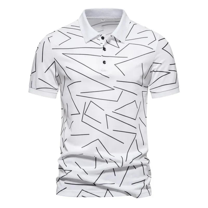 Men s Abstract Line Print Short Sleeve Polo Shirt S белый
Men s Abstract Line Print Short Sleeve Polo Shirt S белый