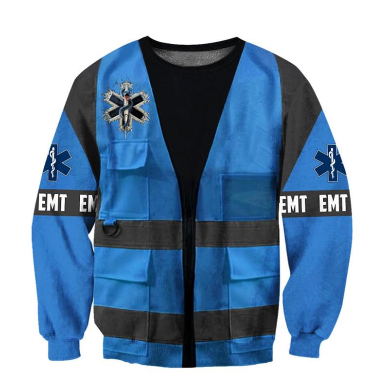 Косплей EMS EMT Медичний фельдшер Татуювання 3D-принт Светр Harajuku Вуличний одяг з довгим рукавом Смішні світшоти для чоловіків Топи M
Косплей EMS EMT Медичний фельдшер Татуювання 3D-принт Светр Harajuku Вуличний одяг з довгим рукавом Смішні світшоти для чоловіків Топи M