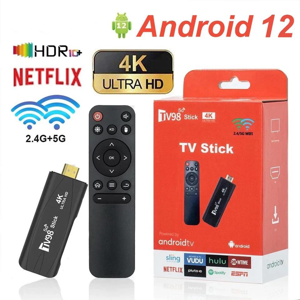Mini 4K Smart TV Stick Android 12.0 2.4G 5G WiFi двухчастотная игровая приставка портативный сетевой медиаплеер TV Dongle для Google YouTube NETFLIX
Mini 4K Smart TV Stick Android 12.0 2.4G 5G WiFi двухчастотная игровая приставка портативный сетевой медиаплеер TV Dongle для Google YouTube NETFLIX