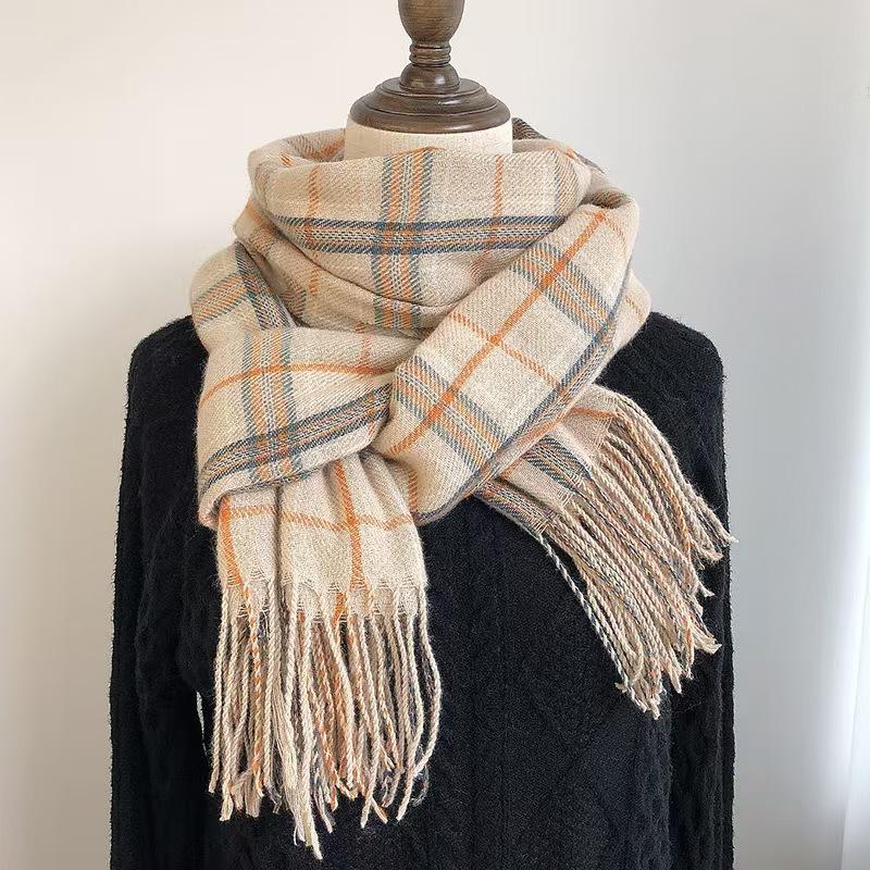 Winter Thick Warm Plaid Scarf Women Cashmere Shawl Wraps Pashmina Neckerchief Bufanda Female Rainbow Hairy Tessel Echarpe New 180X68CM
Winter Thick Warm Plaid Scarf Women Cashmere Shawl Wraps Pashmina Neckerchief Bufanda Female Rainbow Hairy Tessel Echarpe New 180X68CM
