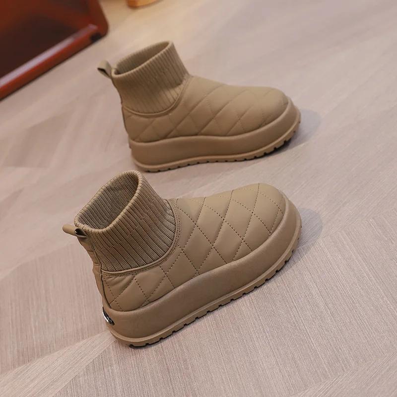 Women Snow Boots Winter 2025 New Velvet Thick Warm Cotton Shoes Waterproof Non-slip Snow Cotton Boots White Fashion Wome Shoes 35 бежевый
Women Snow Boots Winter 2025 New Velvet Thick Warm Cotton Shoes Waterproof Non-slip Snow Cotton Boots White Fashion Wome Shoes 35 бежевый