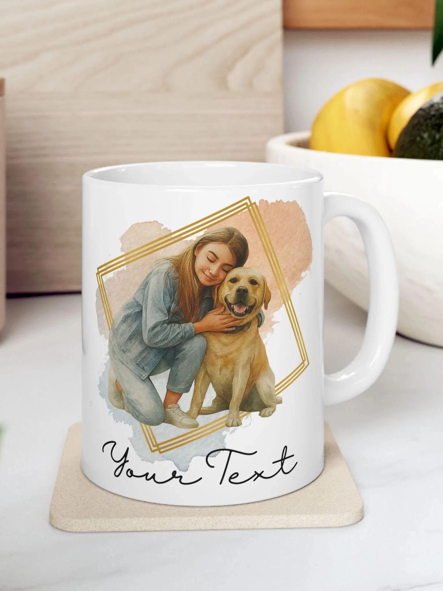 Personalized Pet Photo Name Coffee Mug Double Printing Mug Custom Dog Mom Ceramics Drinkware With Pet Portraits Cup 11oz
Personalized Pet Photo Name Coffee Mug Double Printing Mug Custom Dog Mom Ceramics Drinkware With Pet Portraits Cup 11oz