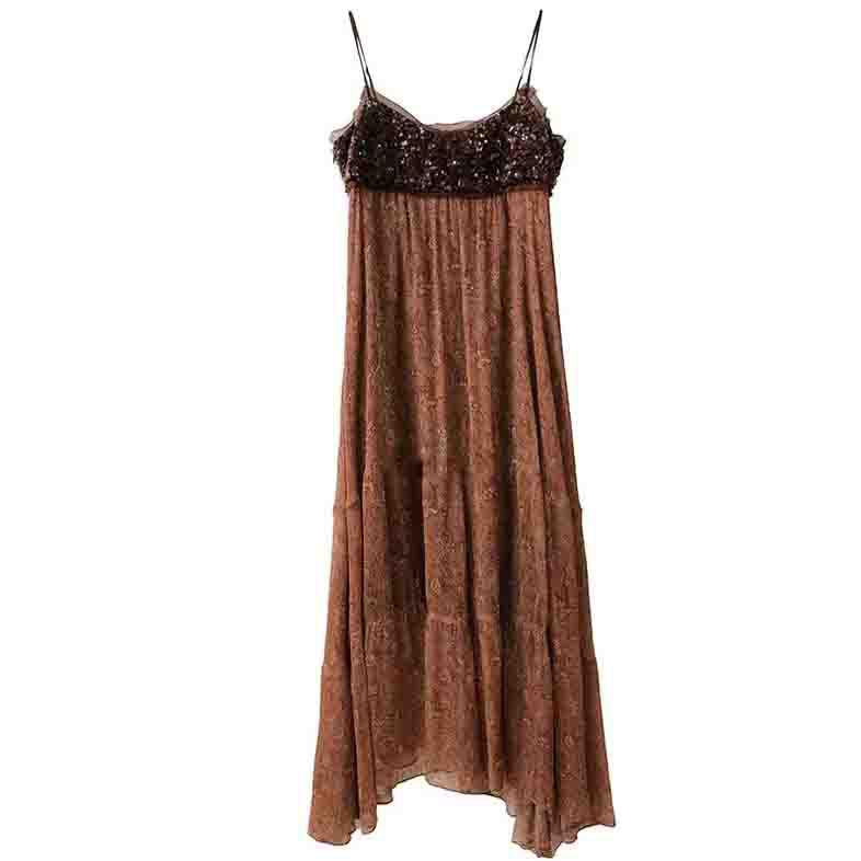 Available: Vintage Brown Sequin Patchwork Maxi Camisole Dress S темно-коричневого
Available: Vintage Brown Sequin Patchwork Maxi Camisole Dress S темно-коричневого