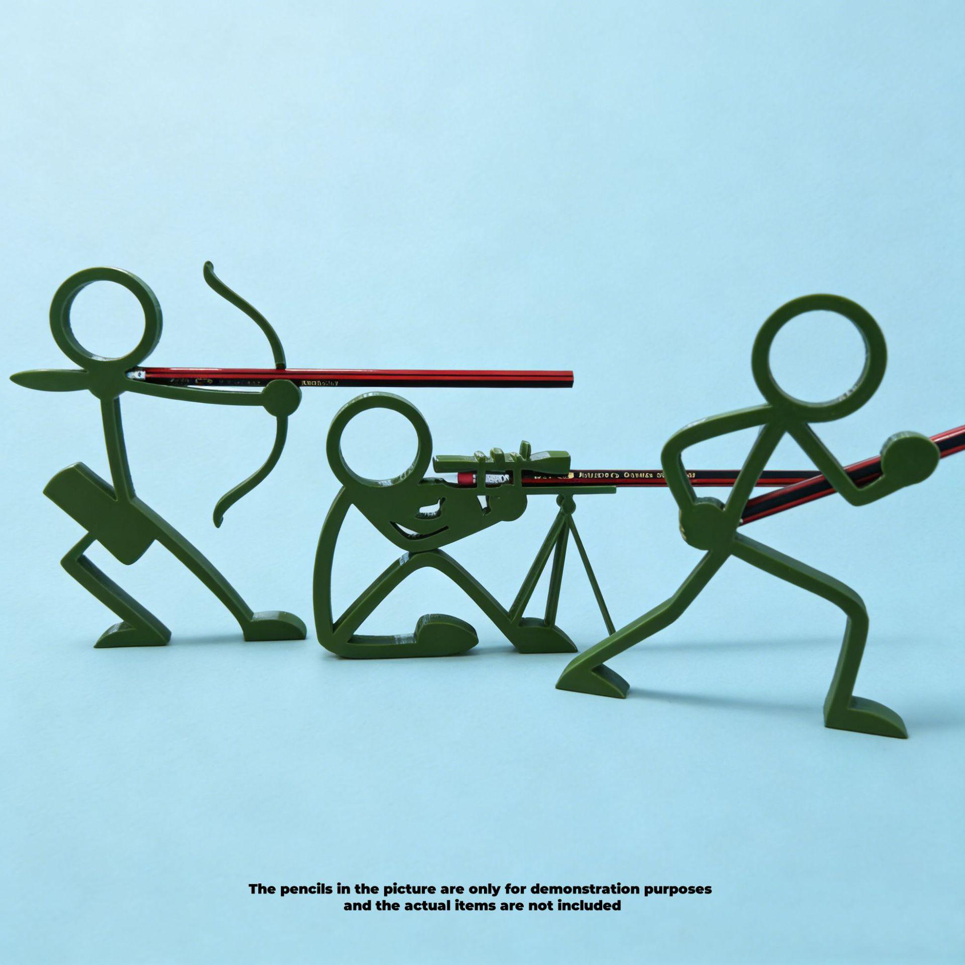 Multicolor Stickman Pencil & Pen Holder with Multiple Poses Sniper with OPP bag packaging
Multicolor Stickman Pencil & Pen Holder with Multiple Poses Sniper with OPP bag packaging