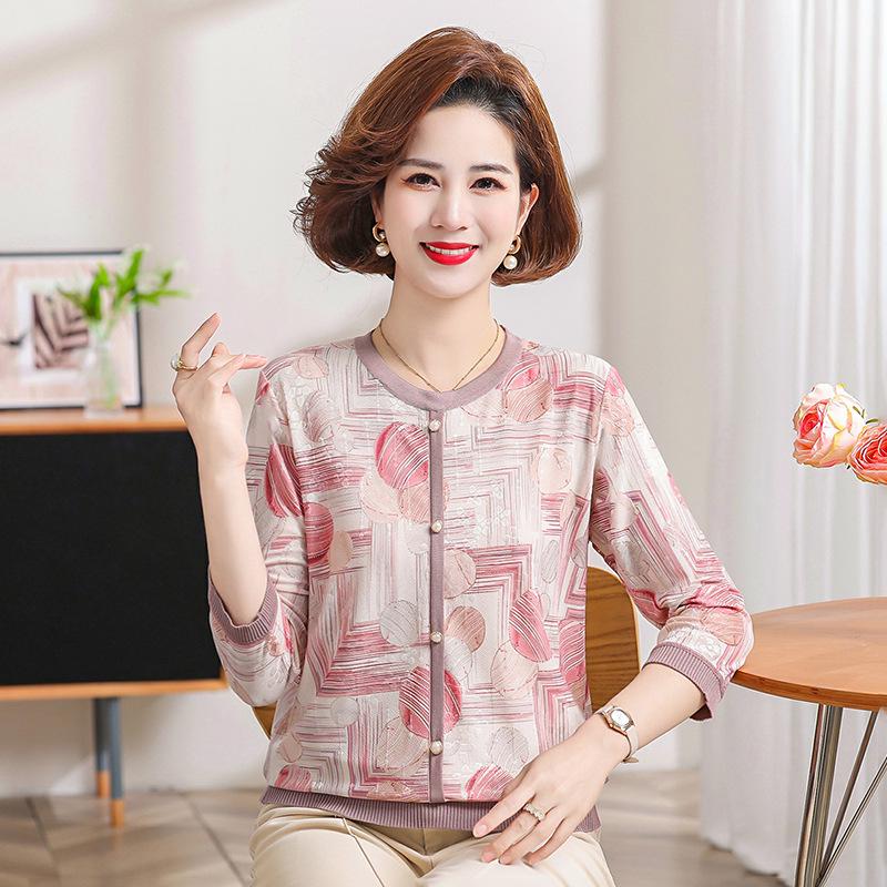 2026 Spring/Summer Ice Silk Printed Top for Middle-Aged Women - Fashionable Seven-Quarter Sleeve T-Shirt 4XL (for 135-150 jin) розовый
2026 Spring/Summer Ice Silk Printed Top for Middle-Aged Women - Fashionable Seven-Quarter Sleeve T-Shirt 4XL (for 135-150 jin) розовый