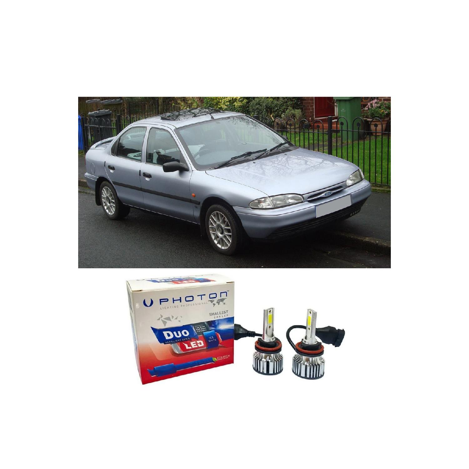 Ford Mondeo Mk1 Led Ксеноновая лампа ближнего света H1 Duo New Series Белый 1993-1996 гг.
Ford Mondeo Mk1 Led Ксеноновая лампа ближнего света H1 Duo New Series Белый 1993-1996 гг.