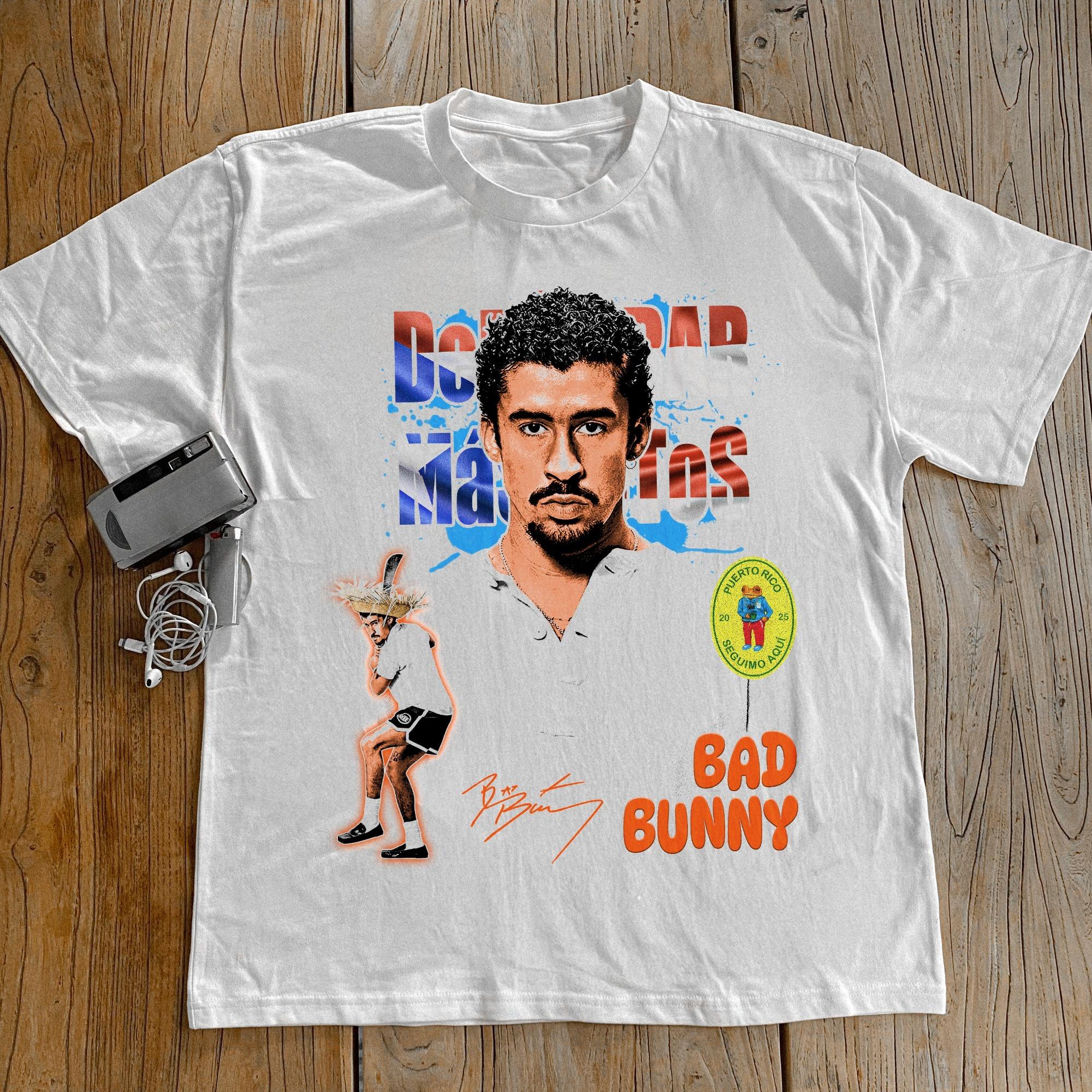 Bad Bunny Puerto Rico T-Shirt Men Women Reggaeton Singer Graphic Cotton Short Sleeve Streetwear Tee S разноцветный
Bad Bunny Puerto Rico T-Shirt Men Women Reggaeton Singer Graphic Cotton Short Sleeve Streetwear Tee S разноцветный