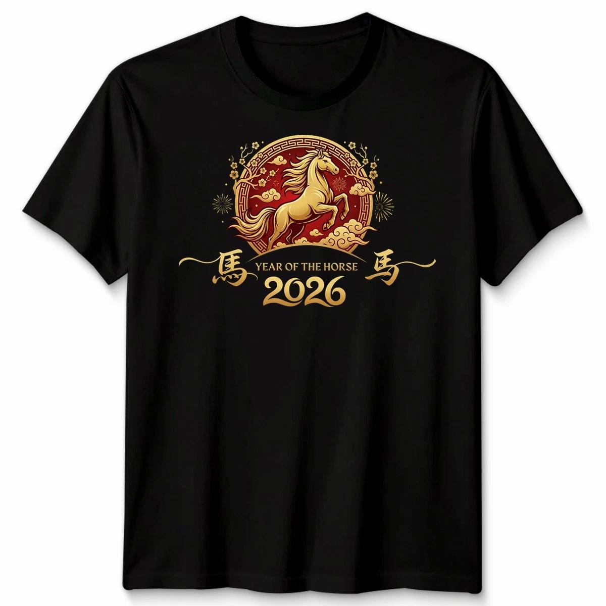 Year Of The Horse 2026 Lunar New Year Graphic Tee Mens T-Shirt WoMens Top 4XL
Year Of The Horse 2026 Lunar New Year Graphic Tee Mens T-Shirt WoMens Top 4XL