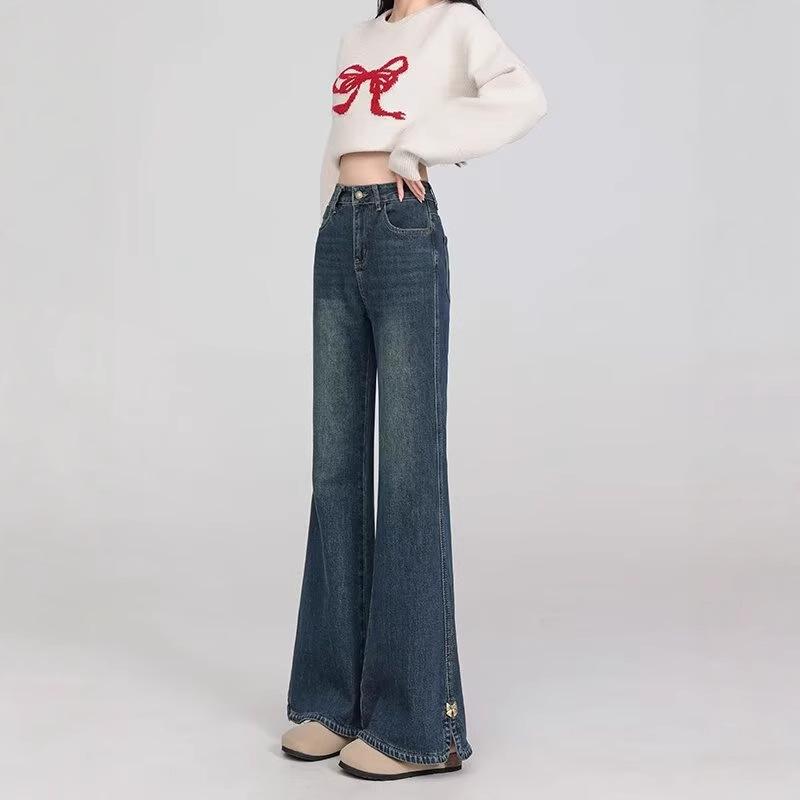 Women s High Waist Retro Flare Jeans - Spring/Autumn 2025 Plus Size, Versatile Floor-Length Slit Pants 4XL
Women s High Waist Retro Flare Jeans - Spring/Autumn 2025 Plus Size, Versatile Floor-Length Slit Pants 4XL