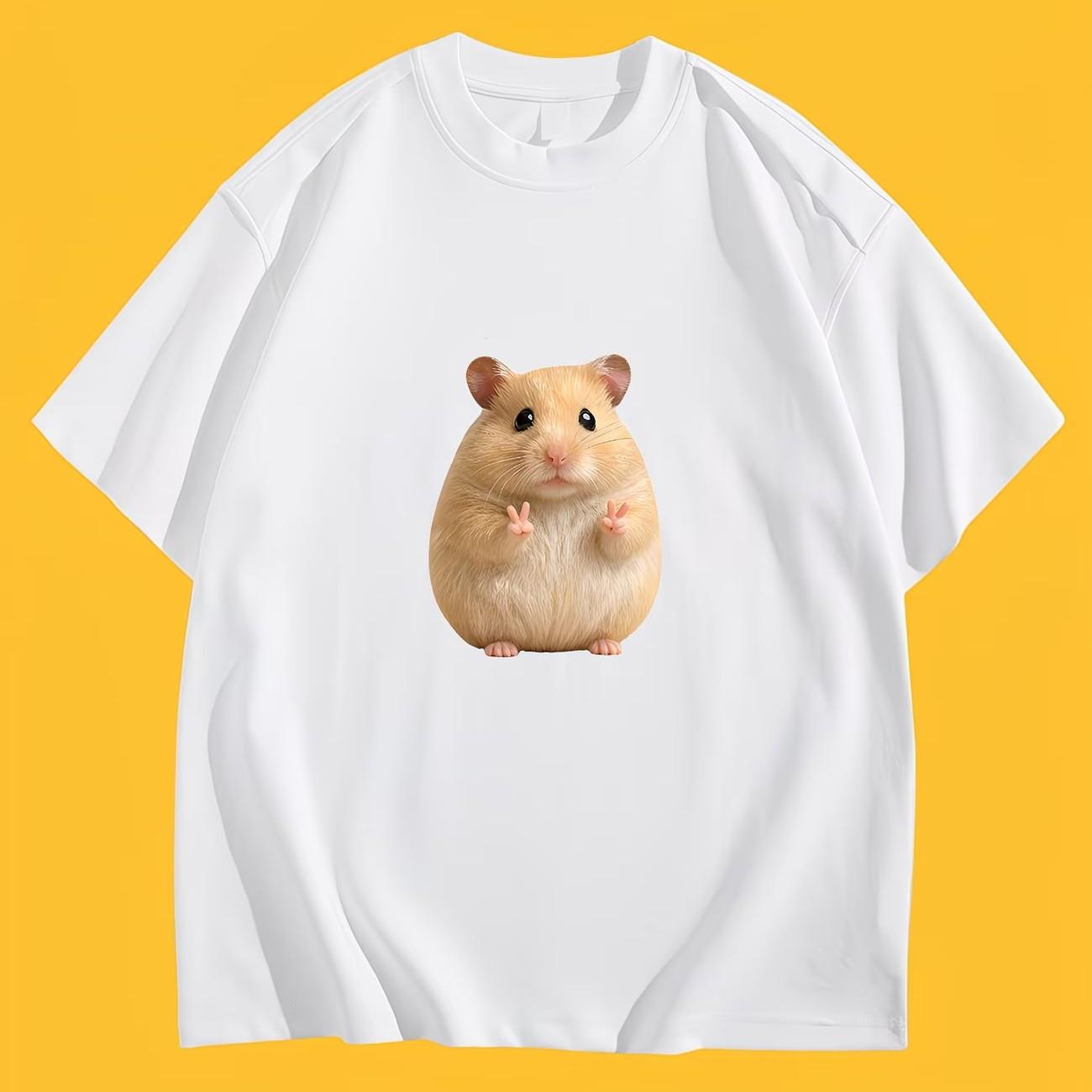 Kawaii Hamster Peace Sign TShirt Cute Animal Graphic Tee Summer Short Sleeve Pet Lover Gift Trendy Fashion Unisex Casual Tops S
Kawaii Hamster Peace Sign TShirt Cute Animal Graphic Tee Summer Short Sleeve Pet Lover Gift Trendy Fashion Unisex Casual Tops S