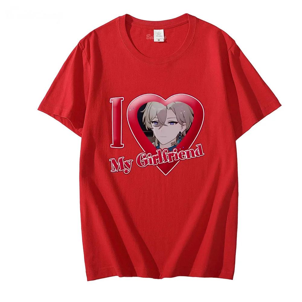 Футболка Honkai Star Rail с надписью «Я люблю свою девушку» с короткими рукавами и круглым вырезом, женская футболка свободного кроя 4XL
Футболка Honkai Star Rail с надписью «Я люблю свою девушку» с короткими рукавами и круглым вырезом, женская футболка свободного кроя 4XL