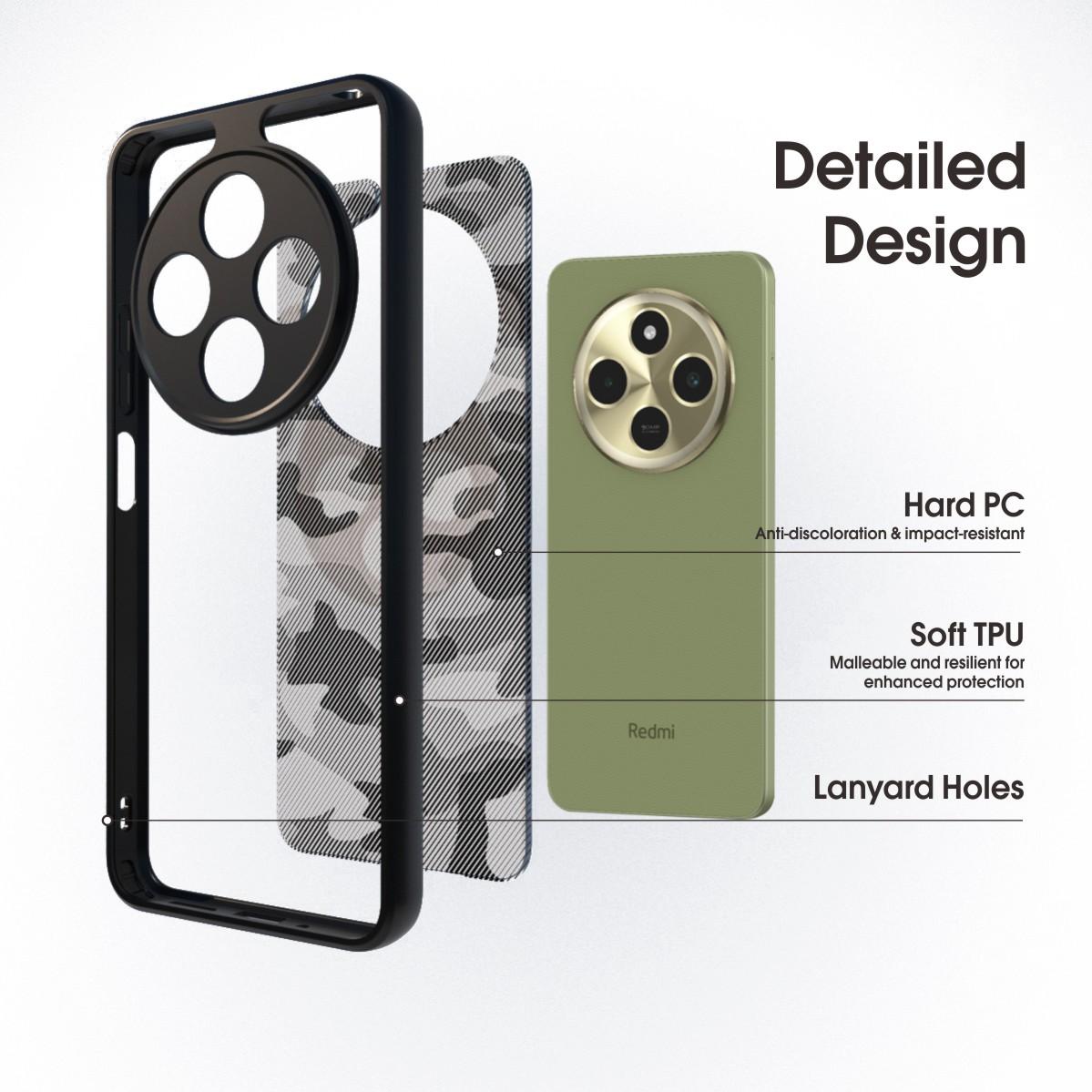IBMRS For Xiaomi Redmi 14C 4G/14R 5G/Poco C75 Case TPU+PC Heavy Duty Shockproof Phone Cover Camera Protection Grid Camouflage
IBMRS For Xiaomi Redmi 14C 4G/14R 5G/Poco C75 Case TPU+PC Heavy Duty Shockproof Phone Cover Camera Protection Grid Camouflage