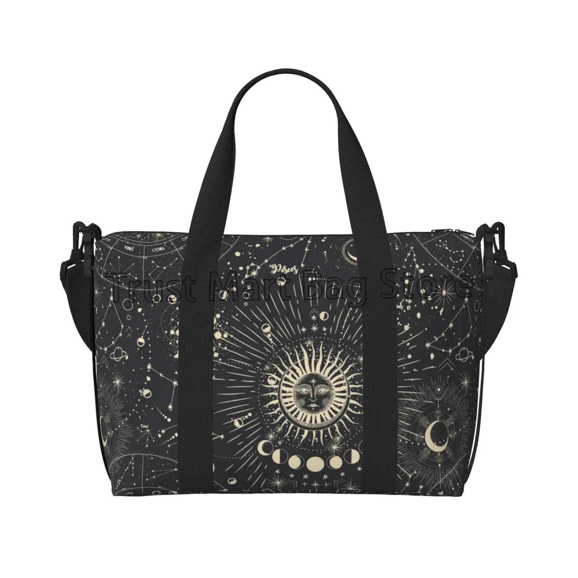 Moon Star Sun Zodiac Mystery Astrology Travel Duffel Bag Overnight Bag Lightweight Weekender Bags Workout Bags for Women Men
Moon Star Sun Zodiac Mystery Astrology Travel Duffel Bag Overnight Bag Lightweight Weekender Bags Workout Bags for Women Men