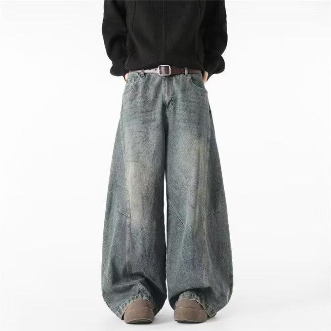 Американские ретро мешковатые джинсы-шаровары мужские весенне-осенние трендовые уличные свободные выстиранные прямые широкие брюки 3XL синий
Американские ретро мешковатые джинсы-шаровары мужские весенне-осенние трендовые уличные свободные выстиранные прямые широкие брюки 3XL синий