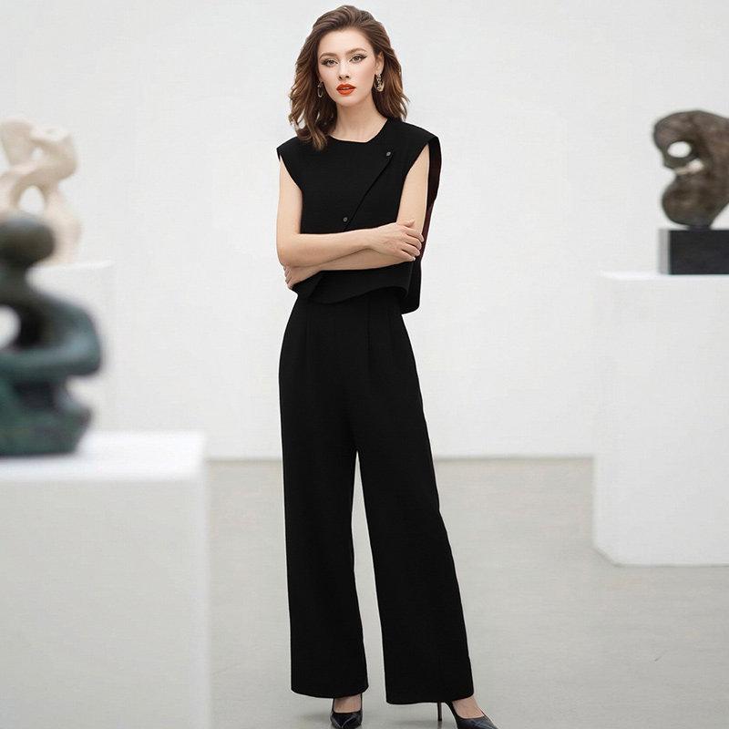 Feimengyi Women s Chic Summer Two-Piece: Sleeveless Top & Wide-Leg Pants Set L (55-60 kg)
Feimengyi Women s Chic Summer Two-Piece: Sleeveless Top & Wide-Leg Pants Set L (55-60 kg)