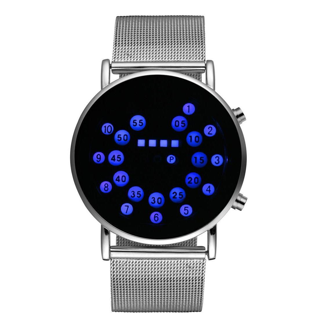 Чоловічі годинники Full Steel Digital Watches Популярні світлодіодні годинники червоний
Чоловічі годинники Full Steel Digital Watches Популярні світлодіодні годинники червоний
