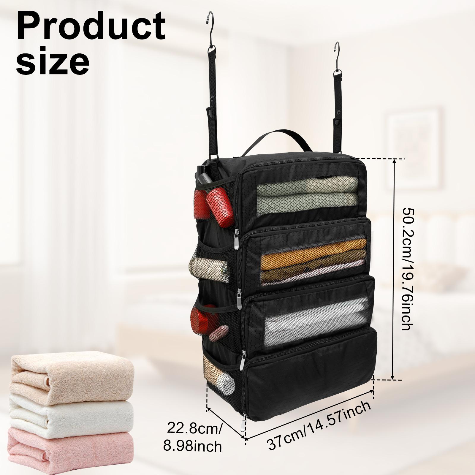 Hanging Suitcase Organizer Foldable Travel Storage Bag Multifunctional Oxford Cloth Hanging Organizer for Business Trip Camping чёрный
Hanging Suitcase Organizer Foldable Travel Storage Bag Multifunctional Oxford Cloth Hanging Organizer for Business Trip Camping чёрный