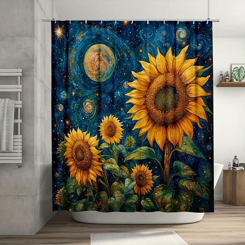 1Pc Vibrant Sunflower & Galaxy Shower Curtain, Durable Polyester, Easy Clean, Machine Washable W60H190(CM)-1 Pcs
1Pc Vibrant Sunflower & Galaxy Shower Curtain, Durable Polyester, Easy Clean, Machine Washable W60H190(CM)-1 Pcs