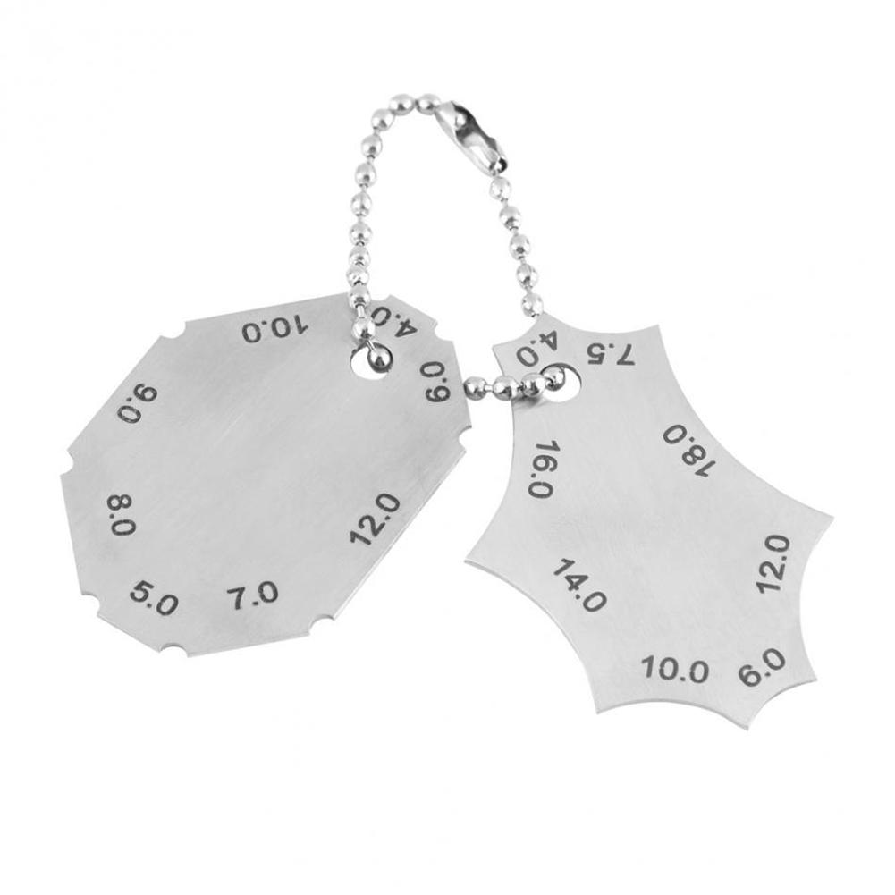 2Pcs/Set Right Angle Weld Inspection Ruler Stainless Steel Gauge Tool 2PCS gauge#1
2Pcs/Set Right Angle Weld Inspection Ruler Stainless Steel Gauge Tool 2PCS gauge#1